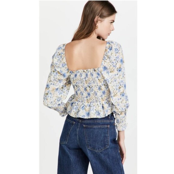 NWT En Saison Floral Chiffon Top - Picture 3 of 5